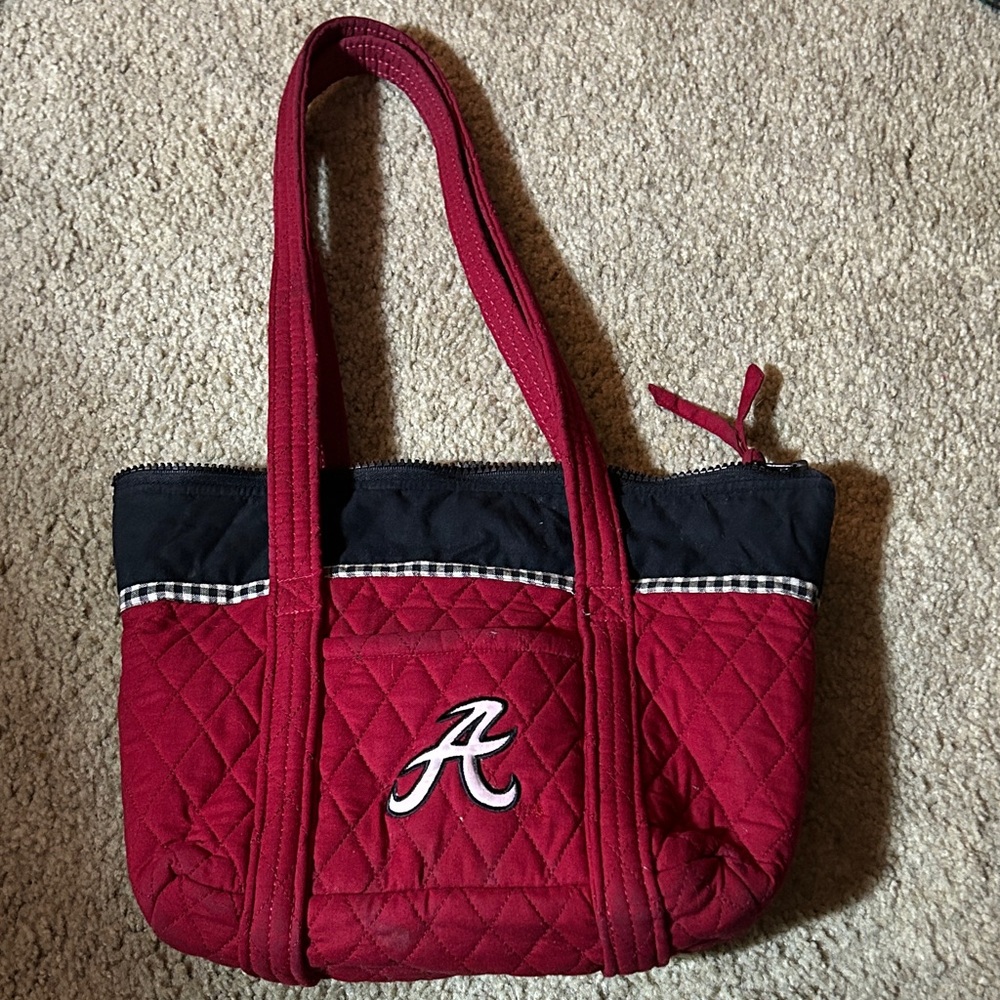 Alabama Red Quilted Tote Bag